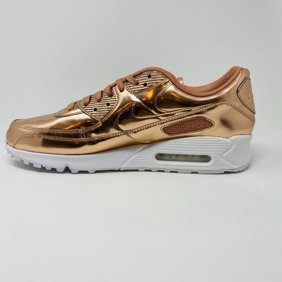 Nike Womens Air Max 90 SP Rose Gold Lace Up Round Toe Sneakers Shoes Size 15.5 - Picture 6 of 6